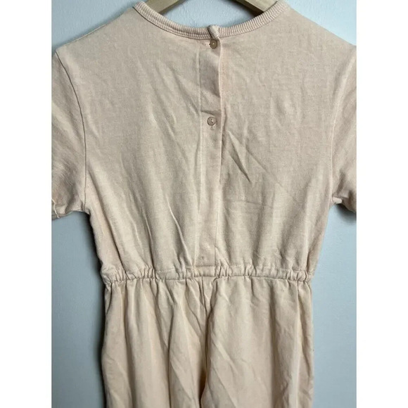Zara Cotton Short Sleeve Jumpsuit Size 11-12 Tie Waist Pockets Kids Girl’s - Picture 5 of 6